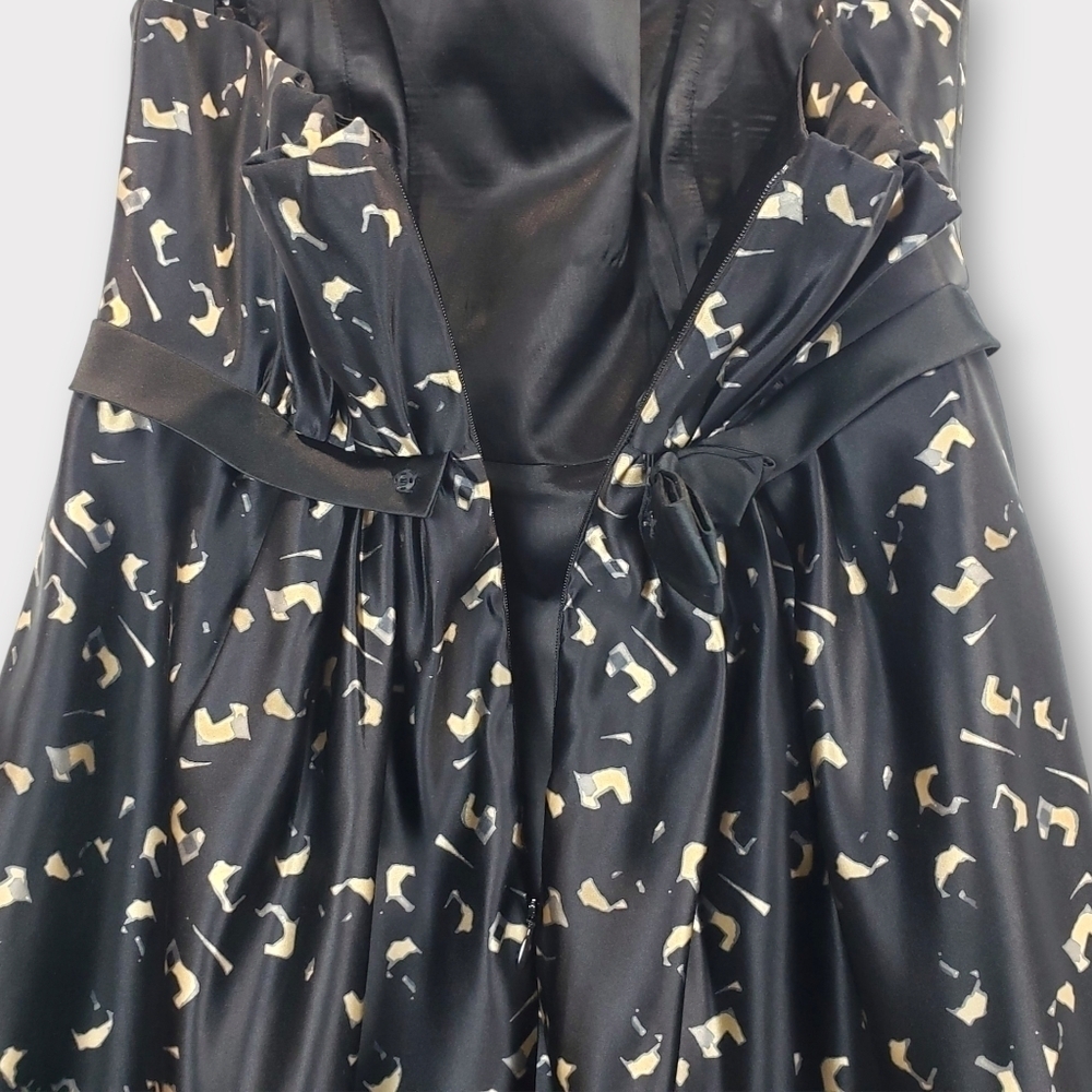 Milly Silk Strapless Cocktail Mini Dress - Picture 8 of 13